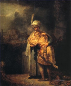 Rembrandt van Rijn Painting - David and Jonathan Rembrandt